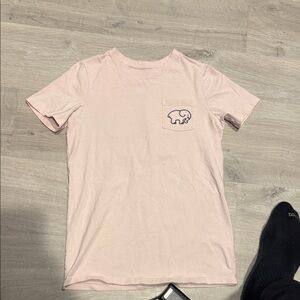 Vineyard Pink T-Shirt with Elephant Logo Outer Banks